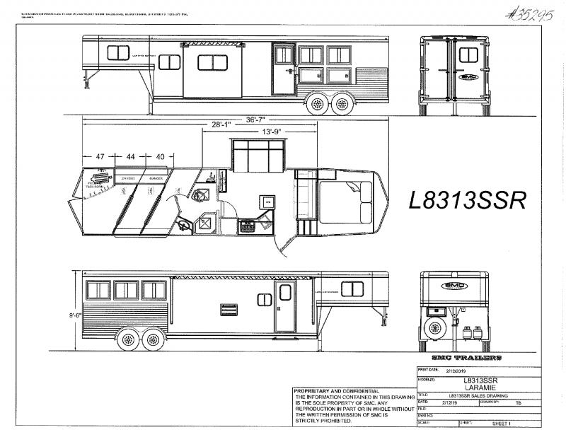 2022 3 HORSE SMC GOOSENECK WITH LIVING QUARTERS 2022 3 HORSE SMC GOOSENECK WITH LIVING QUARTERS
