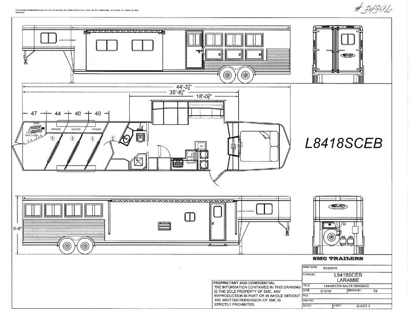 2022 4 HORSE SMC GOOSENECK W/LIVING QUARTERS HORSE TRAILER 2022 4 HORSE SMC GOOSENECK W/LIVING QUARTERS HORSE TRAILER