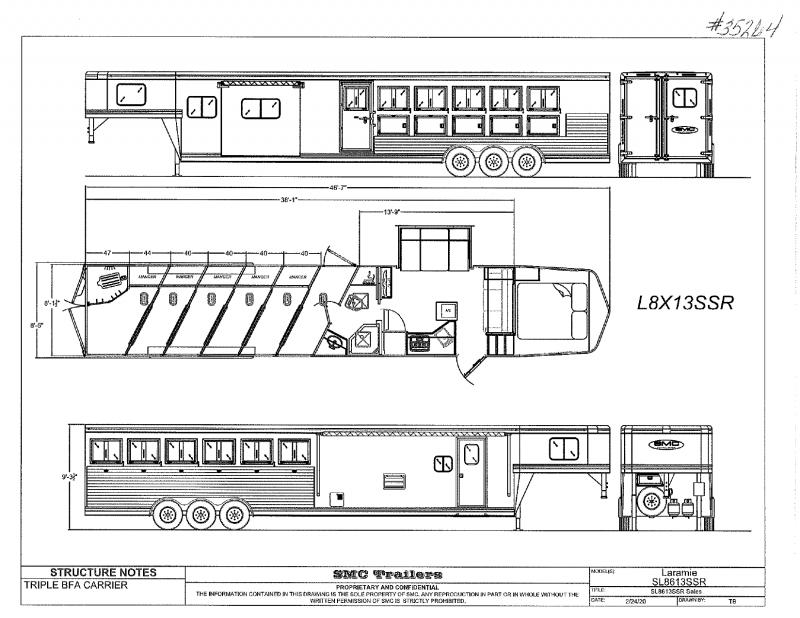 2021 6 HORSE SMC GOOSENECK WITH LIVING QUARTERS 2021 6 HORSE SMC GOOSENECK WITH LIVING QUARTERS