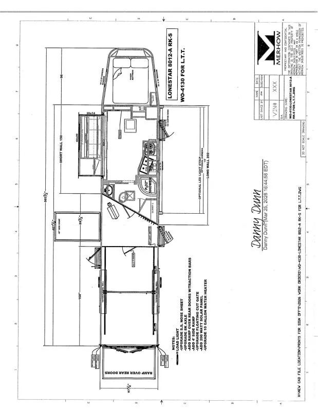 2026 Merhow Trailers 8012-A RK-S Stock / Stock Combo Trailer
