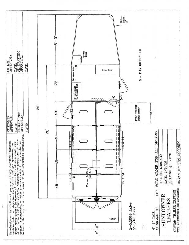 2026 Sundowner Trailers SHOWMANGT20GN Stock / Stock Combo Trailer