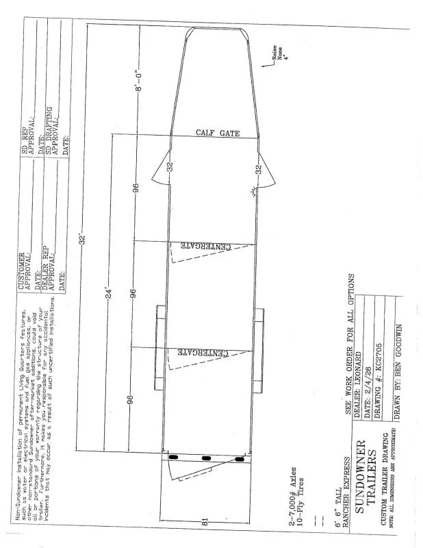 2026 Sundowner Trailers RANCHER24GNXP Stock / Stock Combo Trailer