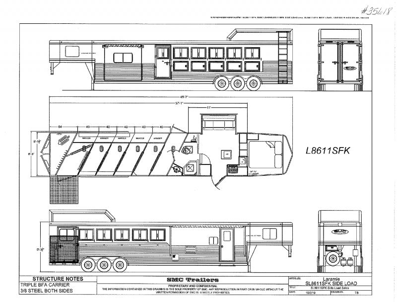 2022 new 6 horse slant load SMC laramie gooseneck with 11' living quarters horse trailer 2022 new 6 horse slant load SMC laramie gooseneck with 11' living quarters horse trailer