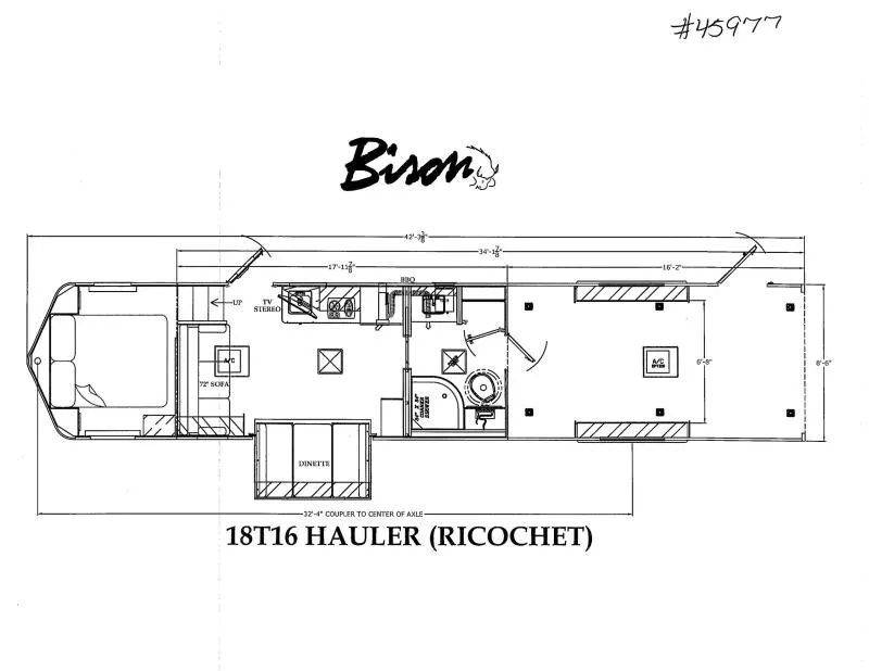 2026 Bison Trailers RC18T16.S-SLIDE OUT Toy Hauler