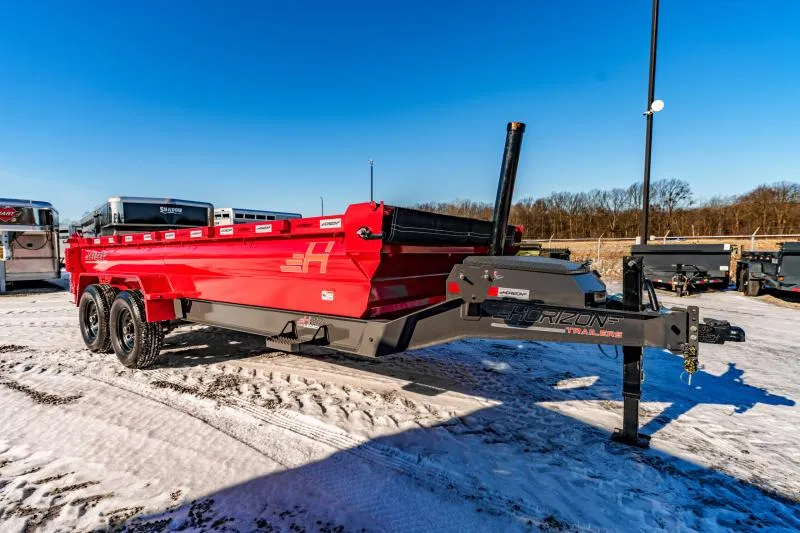 2026 Horizon Trailers HZ7 16'X83"X2' BP 7K 2A Dump Trailer