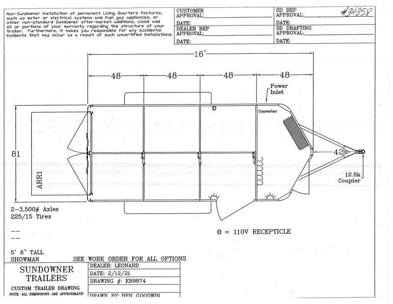 2021 16' SUNDOWNER BUMPER PULL STOCK TRAILER 2021 16' SUNDOWNER BUMPER PULL STOCK TRAILER