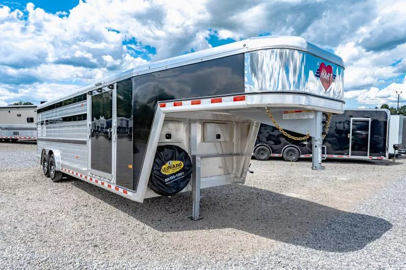 2025 Hart Trailers LoProXpo X24G Stock / Stock Combo Trailer