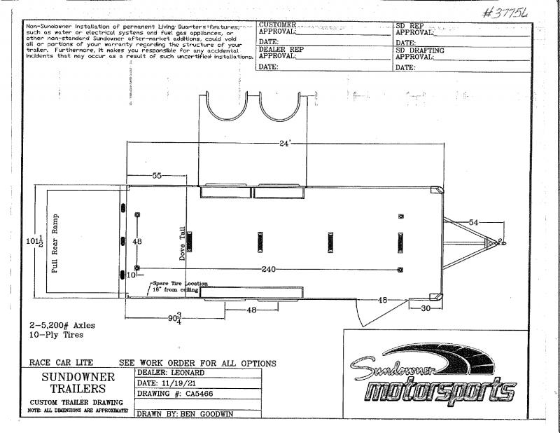 2022 Sundowner Trailers RCL24BP Car / Racing Trailer 2022 Sundowner Trailers RCL24BP Car / Racing Trailer