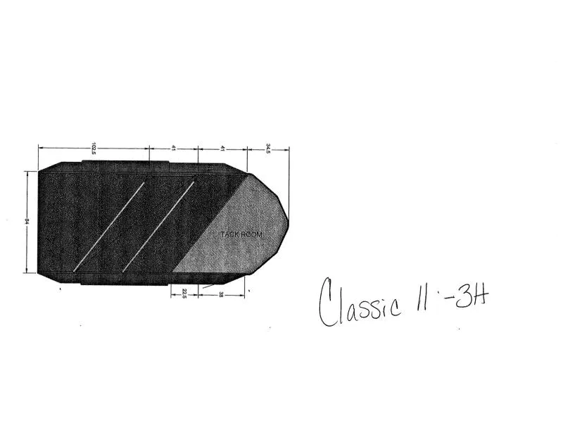 2026 Trails West Manufacturing CLASSIC II Horse Trailer