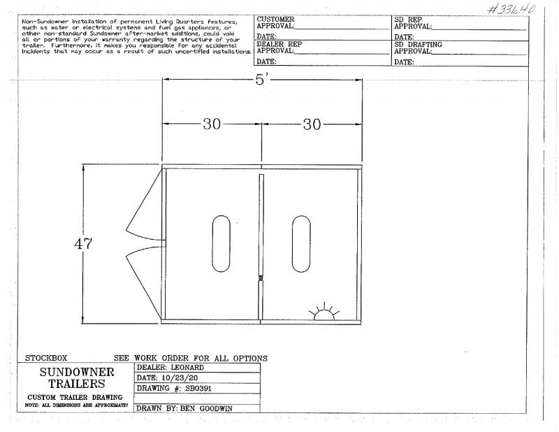 2021 5' SUNDOWNER STOCKBOX 2021 5' SUNDOWNER STOCKBOX