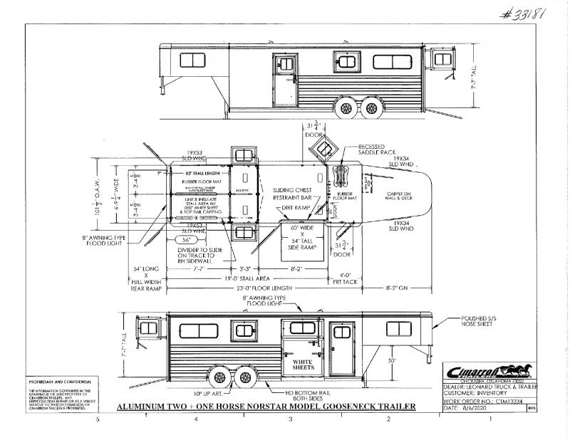 2021 3 HORSE CIMARRON GOOSENECK HORSE TRAILER 2021 3 HORSE CIMARRON GOOSENECK HORSE TRAILER
