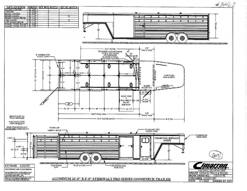 2022 8X24 CIMARRON GOOSENECK STOCK TRAILER 2022 8X24 CIMARRON GOOSENECK STOCK TRAILER