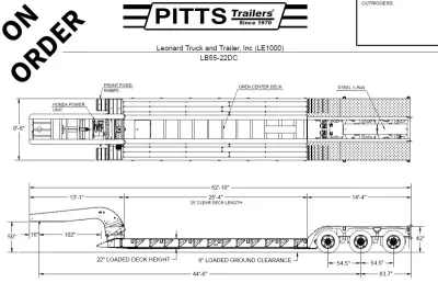 2027 Pitts LB55-22DC Other Semi-Trailer