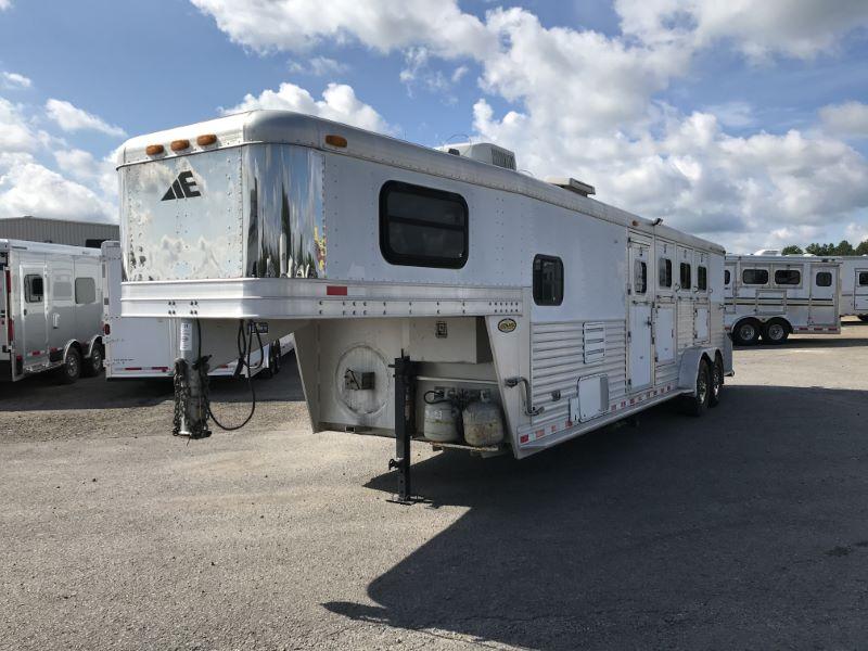 2002 4 HORSE ELITE GOOSENECK WITH LIVING QUARTERS HORSE TRAILER 2002 4 HORSE ELITE GOOSENECK WITH LIVING QUARTERS HORSE TRAILER