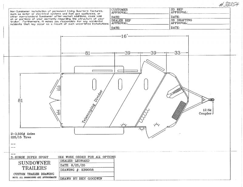 2021 3 HORSE SUNDOWNER BUMPER PULL W/DRESS HORSE TRAILER 2021 3 HORSE SUNDOWNER BUMPER PULL W/DRESS HORSE TRAILER