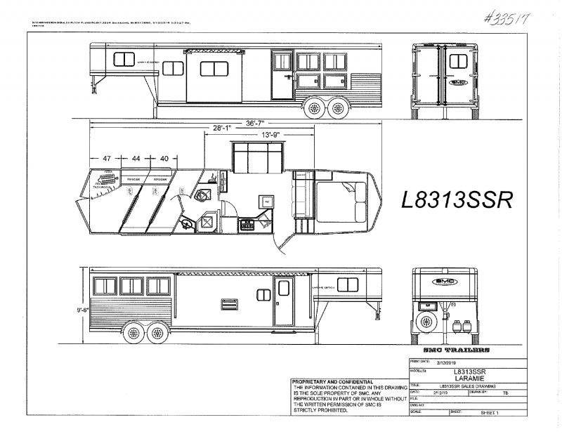 2021 3 HORSE SMC GOOSENECK WITH LIVING QUARTERS 2021 3 HORSE SMC GOOSENECK WITH LIVING QUARTERS
