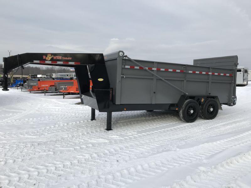2021 16' BWISE GOOSENECK DUMP TRAILER 2021 16' BWISE GOOSENECK DUMP TRAILER