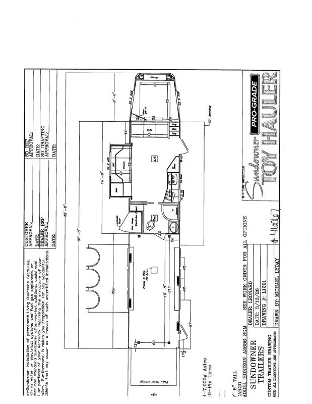 2027 Sundowner Trailers 2686SGM Toy Hauler