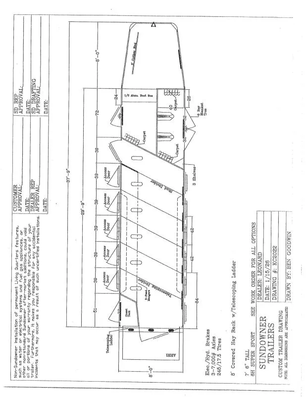 2026 Sundowner Trailers SS6HGN Horse Trailer