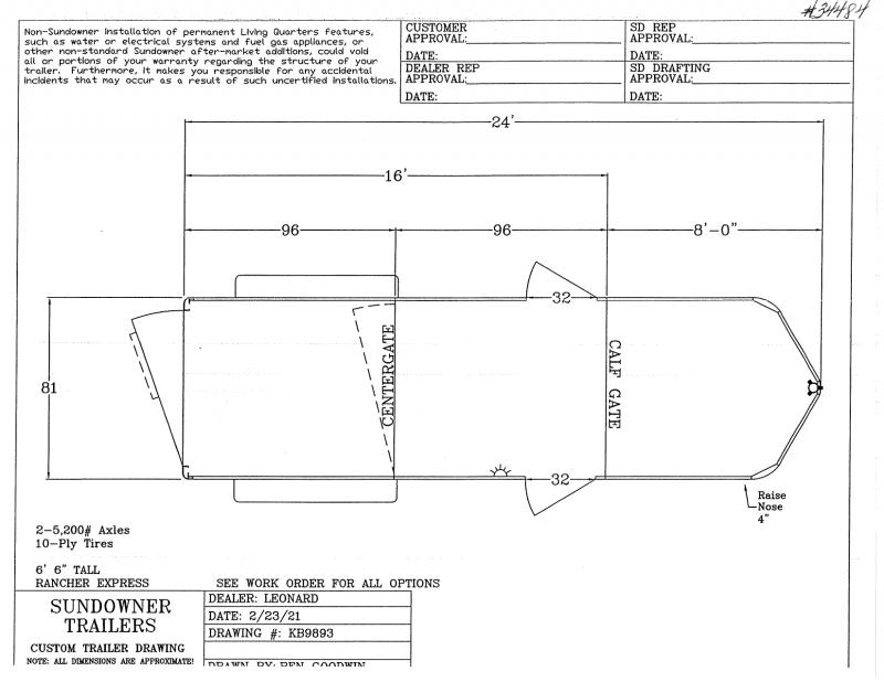 2021 16' SUNDOWNER GOOSENECK STOCK TRAILER 2021 16' SUNDOWNER GOOSENECK STOCK TRAILER