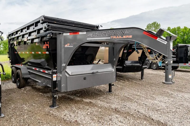 2026 Horizon Trailers RDZ GN 16' 17.9K TA HOIST ROLL OFF DUMP TRAILER Dump Trailer