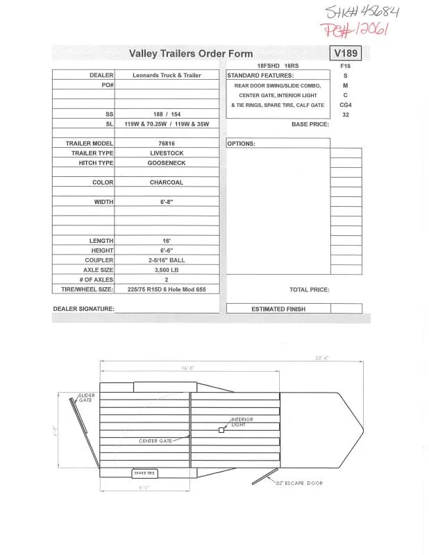 new Stock / Stock Combo Trailers Valley Trailers  for sale, in North Jackson, OH Thumbnail 18