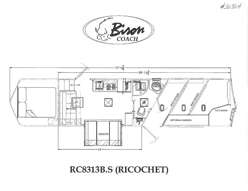 2023 New 3 Horse Bison RG8313BS Gooseneck With 13' Living Quarters Horse Trailer 2023 New 3 Horse Bison RG8313BS Gooseneck With 13' Living Quarters Horse Trailer