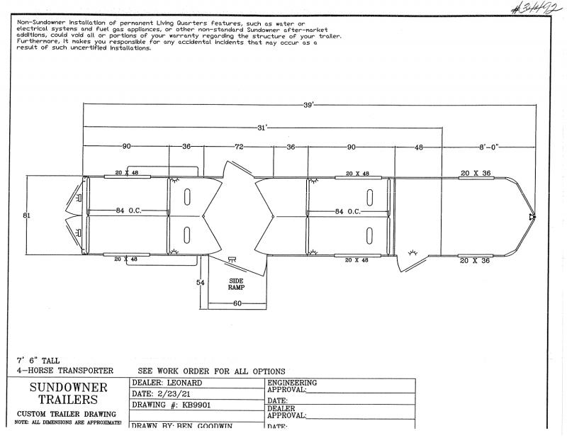 2021 4 HORSE SUNDOWNER GOOSENECK HORSE TRAILER 2021 4 HORSE SUNDOWNER GOOSENECK HORSE TRAILER