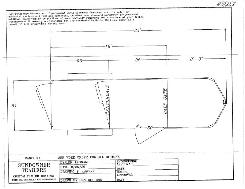 2021 16' SUNDOWNER GOOSENECK STOCK TRAILER 2021 16' SUNDOWNER GOOSENECK STOCK TRAILER