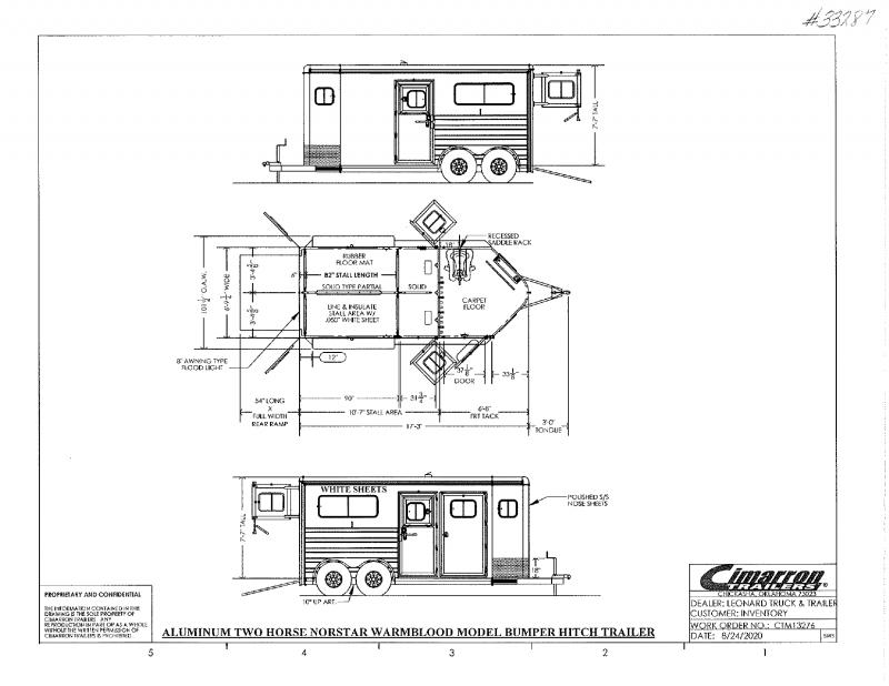 2021 2 HORSE CIMARRON BUMPER PULL HORSE TRAILER 2021 2 HORSE CIMARRON BUMPER PULL HORSE TRAILER