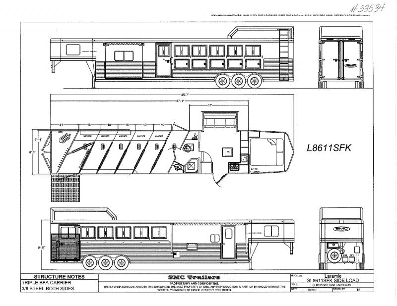 2021 6 HORSE SMC GOOSENECK W/LIVING QUARTERS HORSE TRAILER 2021 6 HORSE SMC GOOSENECK W/LIVING QUARTERS HORSE TRAILER