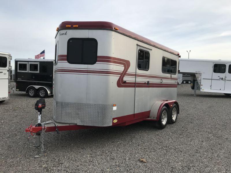 1998 2 HORSE HAWK BUMPER PULL HORSE TRAILER 1998 2 HORSE HAWK BUMPER PULL HORSE TRAILER