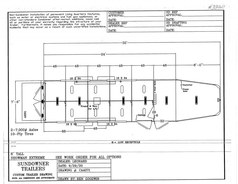2021 24' SUNDOWNER GOOSENECK STOCK TRAILER 2021 24' SUNDOWNER GOOSENECK STOCK TRAILER