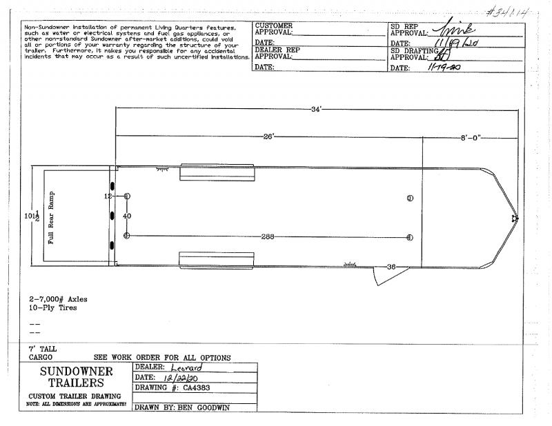2021 24' SUNDOWNER GOOSENECK CARGO TRAILER 2021 24' SUNDOWNER GOOSENECK CARGO TRAILER