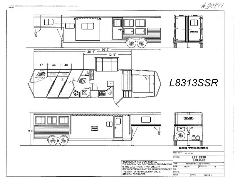 2022 3 HORSE SMC GOOSENECK WITH LIVING QUARTERS 2022 3 HORSE SMC GOOSENECK WITH LIVING QUARTERS