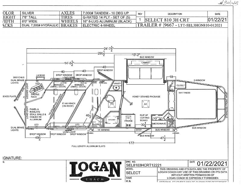 2021 3 HORSE LOGAN COACH GOOSENECK W/LIVING QUARTERS HORSE TRAILER 2021 3 HORSE LOGAN COACH GOOSENECK W/LIVING QUARTERS HORSE TRAILER