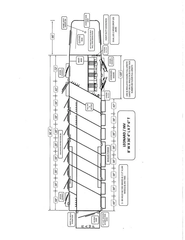 2026 Bloomer B8GST337 Horse Trailer