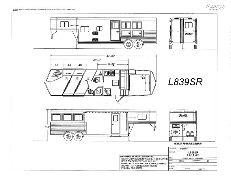 2021 3 HORSE SMC GOOSENECK WITH LIVING QUARTERS 2021 3 HORSE SMC GOOSENECK WITH LIVING QUARTERS