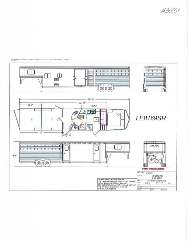 2022 34' SMC GOOSENECK WITH LIVING QUARTERS STOCK TRAILER 2022 34' SMC GOOSENECK WITH LIVING QUARTERS STOCK TRAILER