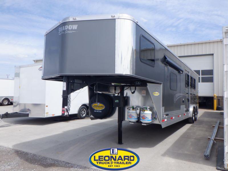 2022 New 3 Horse Shadow 80243E Gooseneck With 10'6" Living Quarters Horse Trailer 2022 New 3 Horse Shadow 80243E Gooseneck With 10'6" Living Quarters Horse Trailer