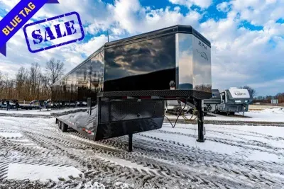 2026 Trails West Manufacturing RPM 28' GN Snowmobile Trailer