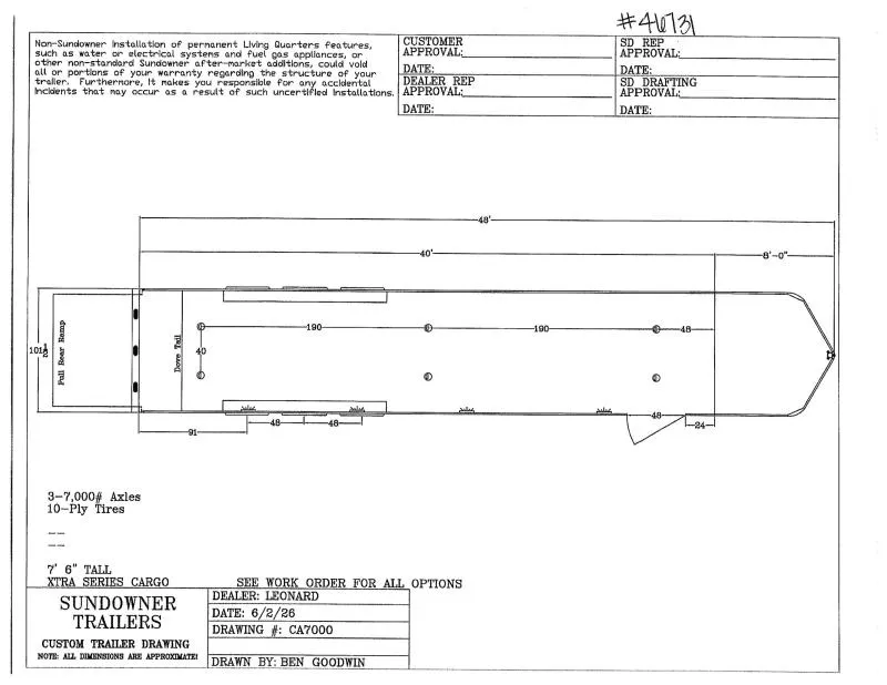 2027 Sundowner Trailers XTRA40GN Car / Racing Trailer