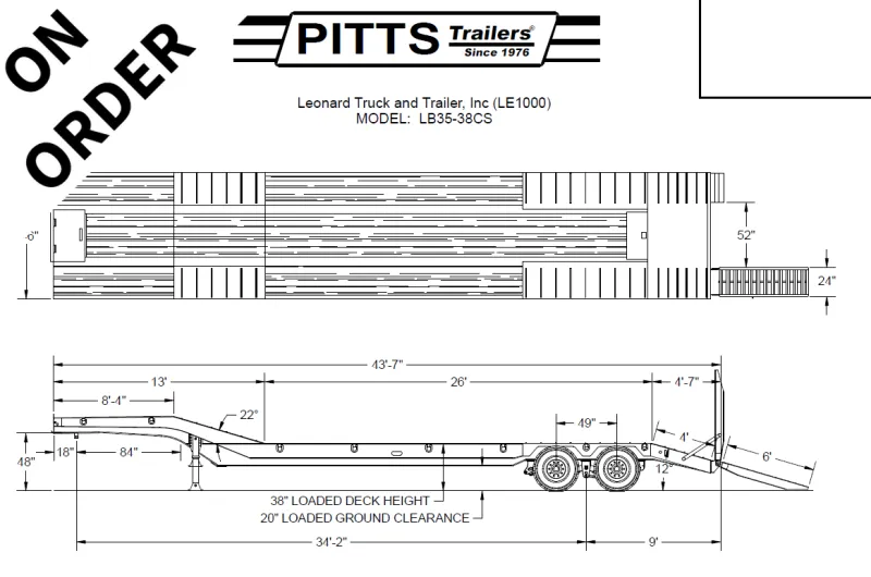 2027 Pitts LB35-38CS Other Semi-Trailer