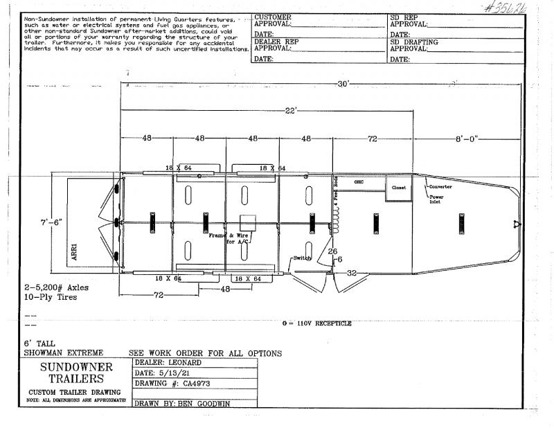 2022 22' SUNDOWNER GOOSENECK STOCK TRAILER 2022 22' SUNDOWNER GOOSENECK STOCK TRAILER