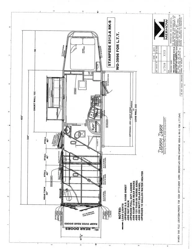 2026 Merhow Trailers 8312-ARKS Horse Trailer