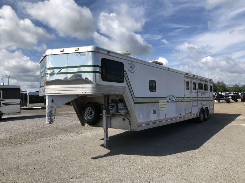 1999 3 HORSE CATO GOOSENECK WITH LIVING QUARTERS HORSE TRAILER 1999 3 HORSE CATO GOOSENECK WITH LIVING QUARTERS HORSE TRAILER