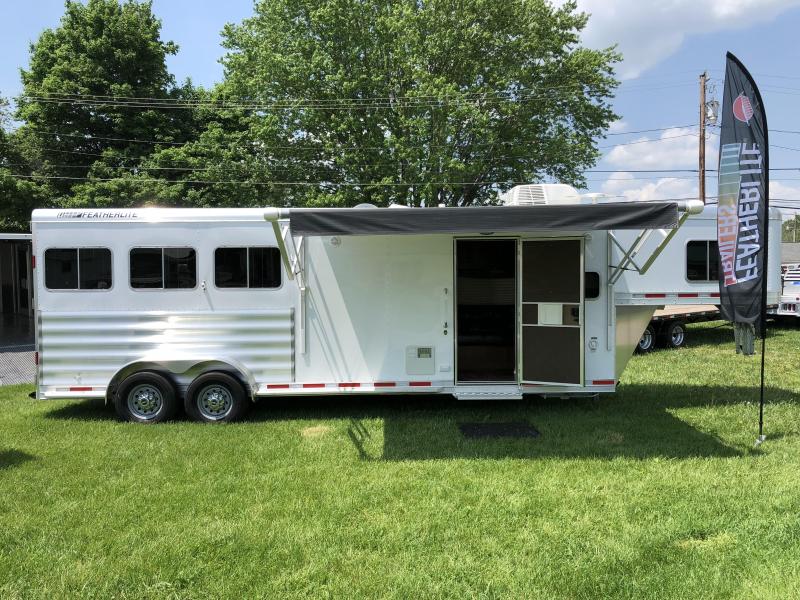 2018 Featherlite 3H 8533 w/ 8ft Liberty SE Living Quarters 2018 Featherlite 3H 8533 w/ 8ft Liberty SE Living Quarters