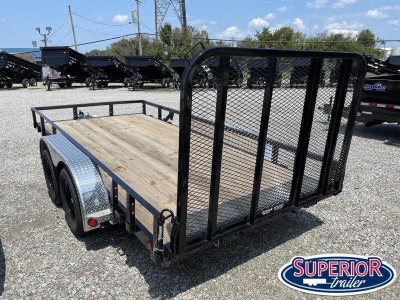 2022 PJ Trailers 14ft UK 7K Utility Trailer w/ Gate | Superior Trailers