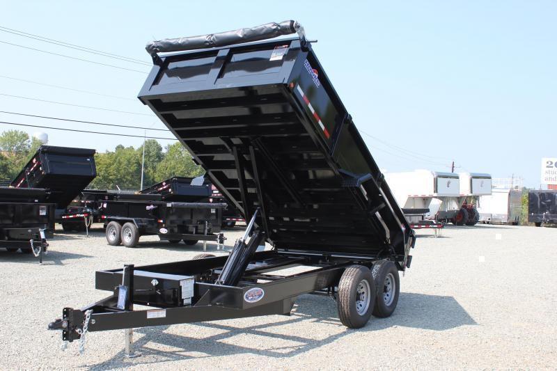 2022 Hawke 7x12 12K Dump w/ Spreader Gate Ramps and Tarp 2022 Hawke 7x12 12K Dump w/ Spreader Gate Ramps and Tarp
