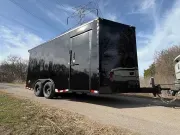 2026 TrueBlue 16x8.5x7 Enclosed - Blackout